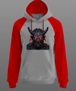 Sudadera bicolor - Gris-rojo